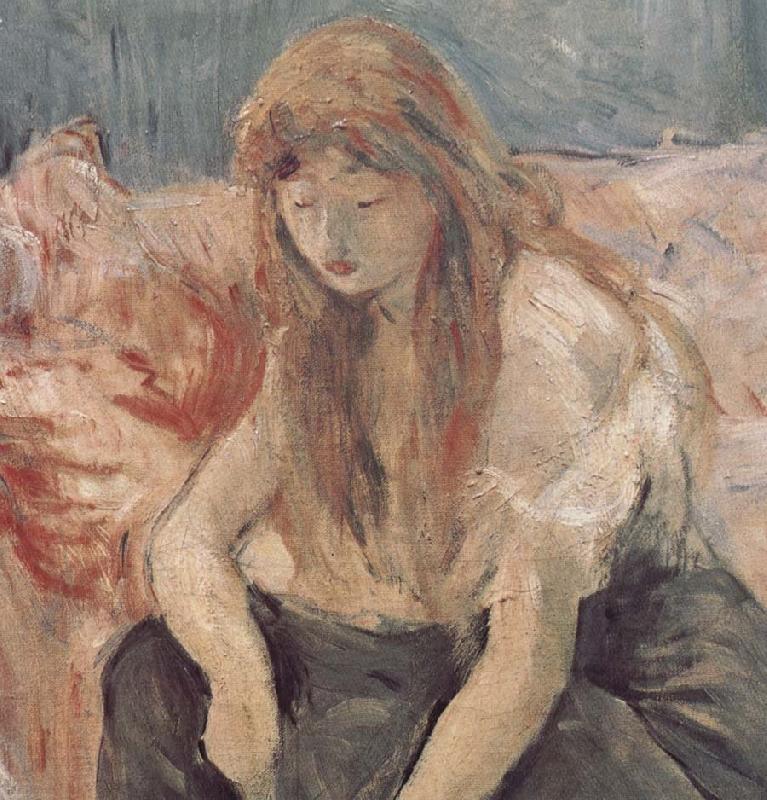 Berthe Morisot Detail of two girls oil painting picture